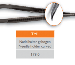 Meisinger Micro-surgical Instruments Needle holder curved 1/pk