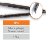 Meisinger Micro-surgical Instruments Scissors curved 1/pk