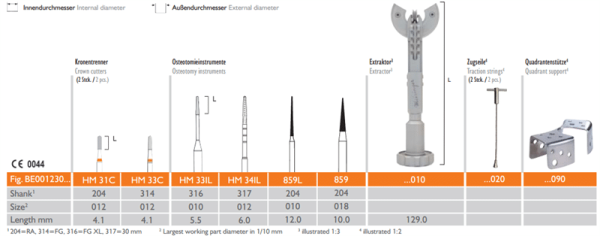Meisinger Bone Management Benex - Control Professional Root Extraction System #BBEPR
