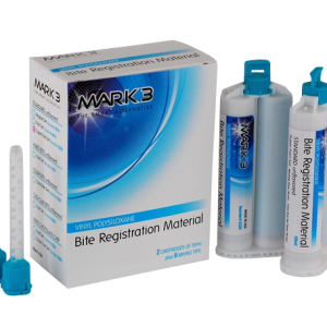 MARK3 Bite Registration Clear Bite Fast Set 2/bx. + 6 Mixing Tips