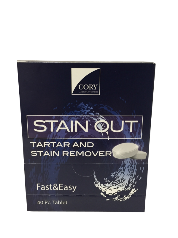Cory Labs Stain Out Tartar & Stain Remover Tablets 40/bx.