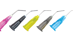 MARK3 PreBent Dispensing Tips Blue 25ga. 100/pk.