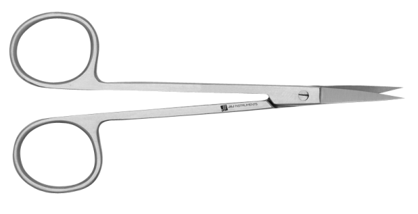 J&J Instruments Iris Scissors 4.5" - Straight