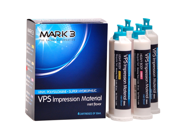 MARK3 VPS Impression Material Heavy Regular Set 50ml. Cartridges 4/bx.