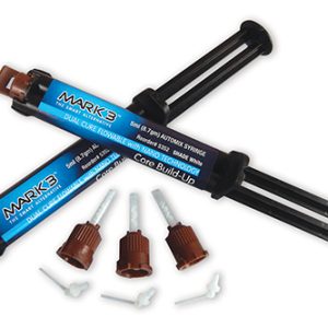 MARK3 Core Build Up A3 Automix Syringe 5ml. 2/bx. + 10 Mixing Tips & Intra-Oral Tips