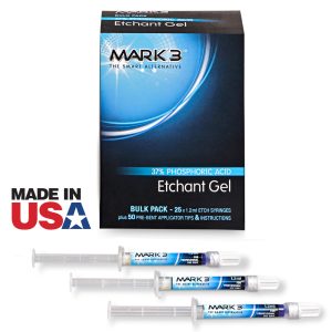 MARK3 Etchant Gel 37% Bulk Pack 25/bx. (25x1.2ml. Syr. & 50 Tips)
