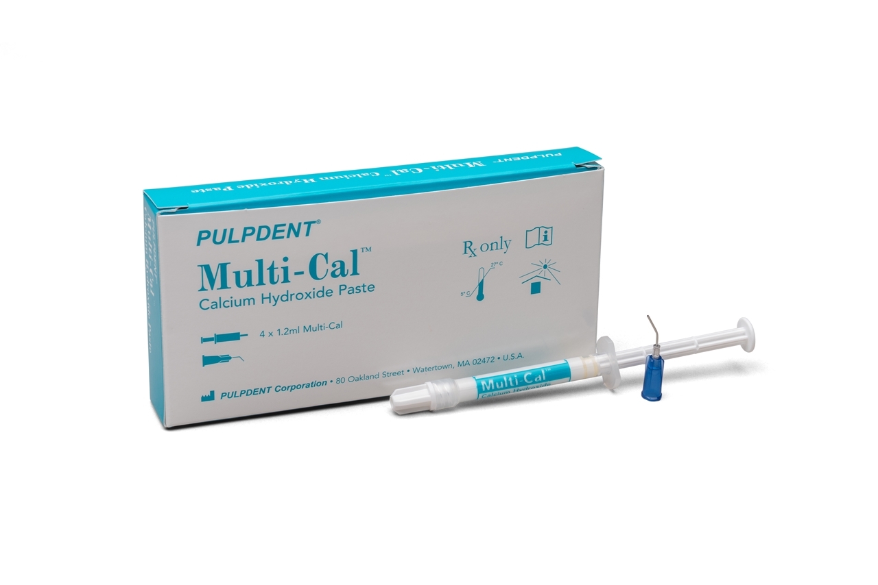 Pulpdent MultiCal Calcium Hydroxide Syringe 4/pk. + 8 Tips