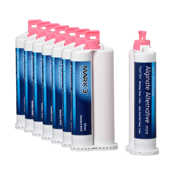 MARK3 Alginate Alternative Fast Set 50ml. Cartridges 8/pk.