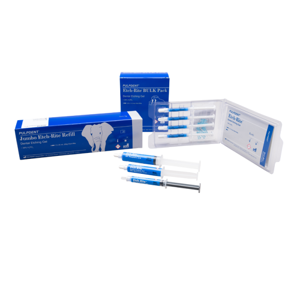 Pulpdent EtchRite Jumbo Kit 25ml. Syringe 2/pk. (5-empty syr. and tips)