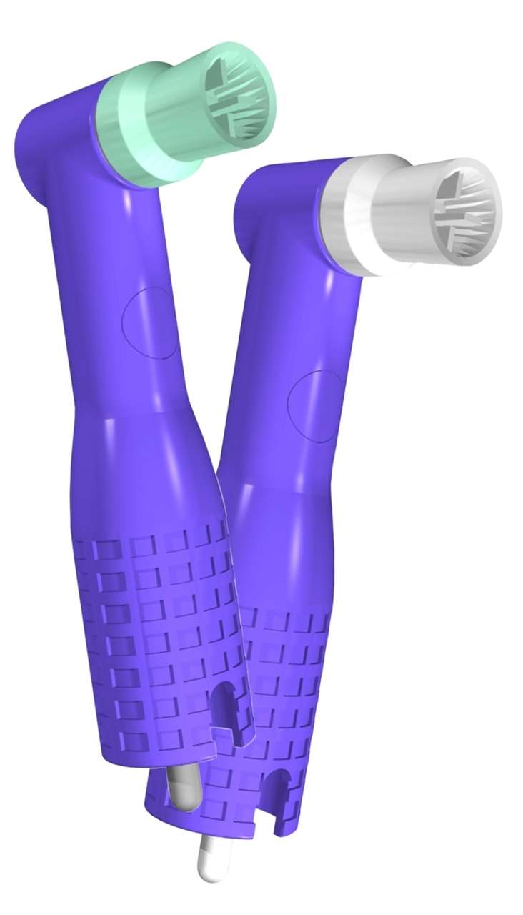 Types of Dental Handpieces: High Speed, Low Speed, Micromotor and Lab Handpieces 2 MARK3 disposable 90 degree prophy angles with soft latex-free cups