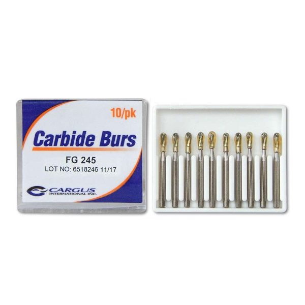 Cargus Carbide Burs RA 4 Round 10/pk.