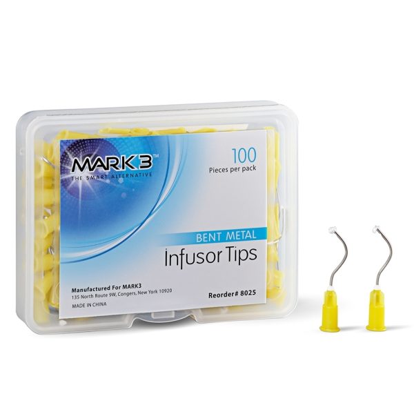 MARK3 Infusor Tips Metal Bent 100/pk.