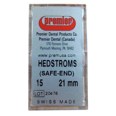 Premier Dental Hedstrom Files 21mm #8 6/pk.