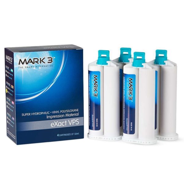 MARK3 eXact VPS Impression Material Light Regular Set 50ml. Cartridges 4/bx.