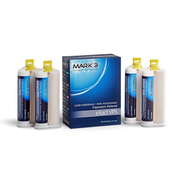 MARK3 eXact VPS Impression Material Monophase Fast Set 50ml. Cartridges 4/bx.