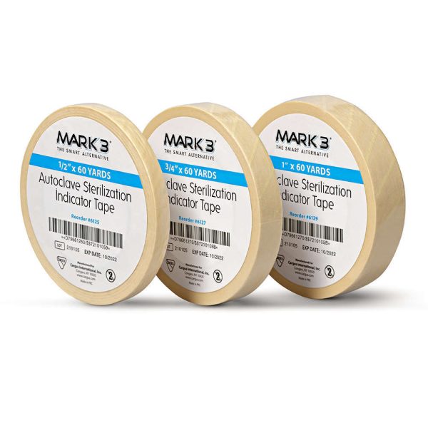 MARK3 Sterilization Indicator Tape 1" 60 Yards 1/pk.*