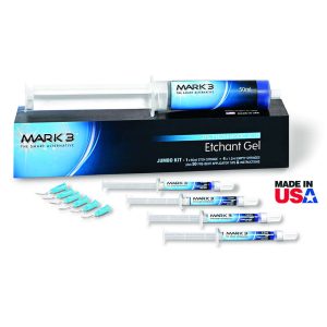 MARK3 Etchant Gel 37% Jumbo Kit 50ml. Syringe (1x50ml. Syr., 4x1.2ml. Empty Syr. & 50 Tips)..