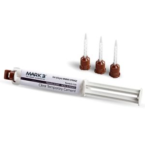 MARK3 Temporary Cement NE Automix Syringe 5ml. 2/bx. + 20 Mixing Tips