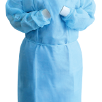 MARK3 Isolation Gown Tie-Back Medium Knit Cuff Sky Blue 25g. 10/pk.*