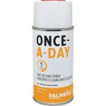 Palmero Once-A-Day 1 Second Spray Handpiece Lubricant and Cleaner 8.8 oz can, featured in dental supply context.
