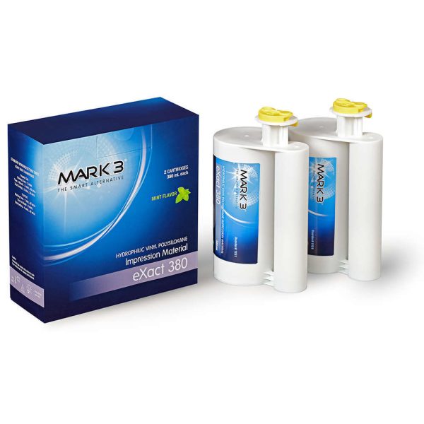 MARK3 eXact VPS 380 Impression Material Heavy Body Fast Set Mint 2/pk.