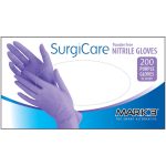 MARK3 SurgiCare Small Purple Nitrile Gloves 3.1 mil 200/bx.*