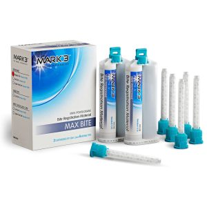 MARK3 MAX BITE Bite Registration Super Fast Set 2/bx. + 6 Mixing Tips