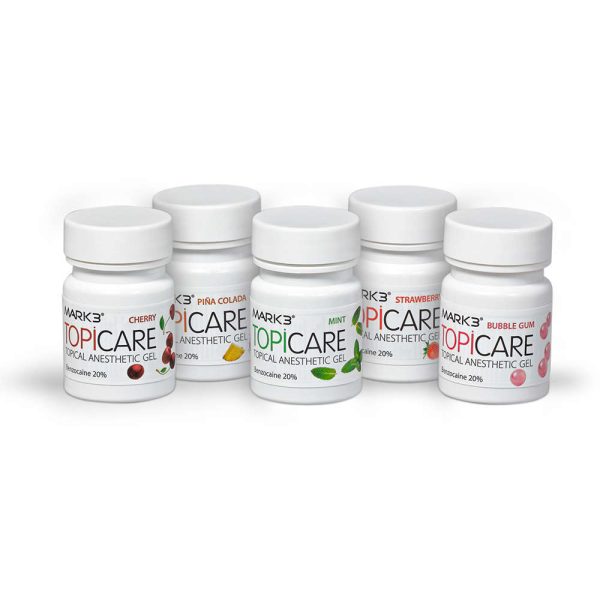 MARK3 TopiCare Topical Anesthetic Gel Cherry 20% Benzocaine 1oz. Jar