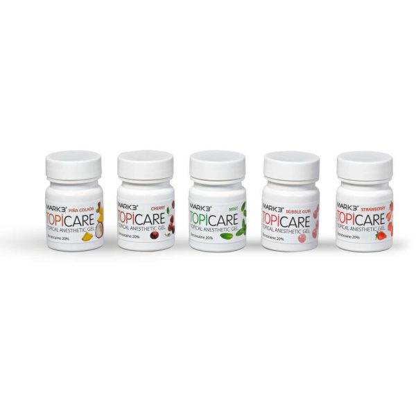 MARK3 TopiCare Topical Anesthetic Gel Strawberry 20% Benzocaine 1oz. Jar