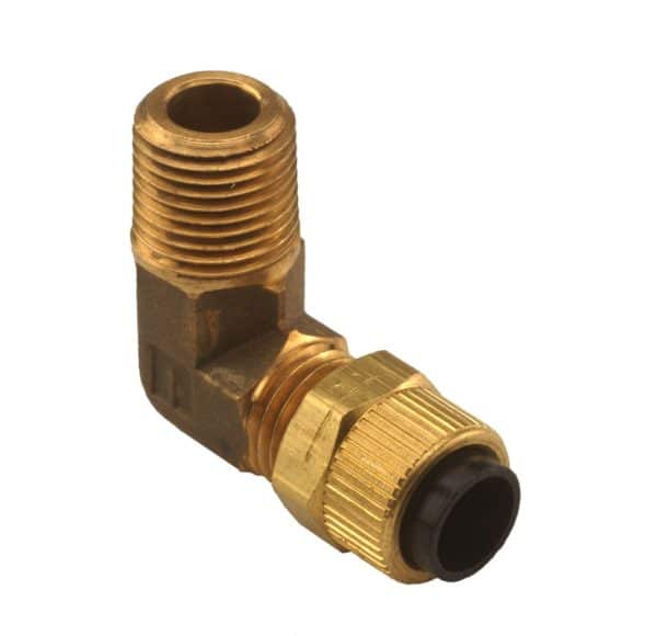 Beaverstate Dental 1/4” poly x 1/8” MPT elbow # 021-036