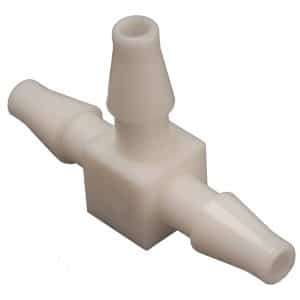 Beaverstate Dental 1/8” Plastic barb tee pkg. 10 # 022-055