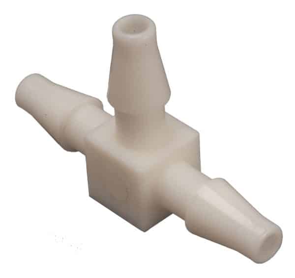 Beaverstate Dental 1/8” Plastic barb tee pkg. 10 # 022-055