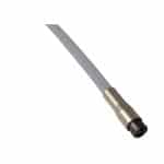 Beaverstate Dental 6 Pin Handpiece Illumination tubing with connector and nut, straight gray # 115-092