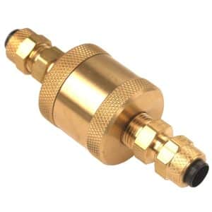 Beaverstate Dental Air and water filter with 1/4” poly x 1/8” MPT # 119-020