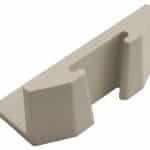 Beaverstate Dental Horizontal vacuum canister mounting bracket # 131-039