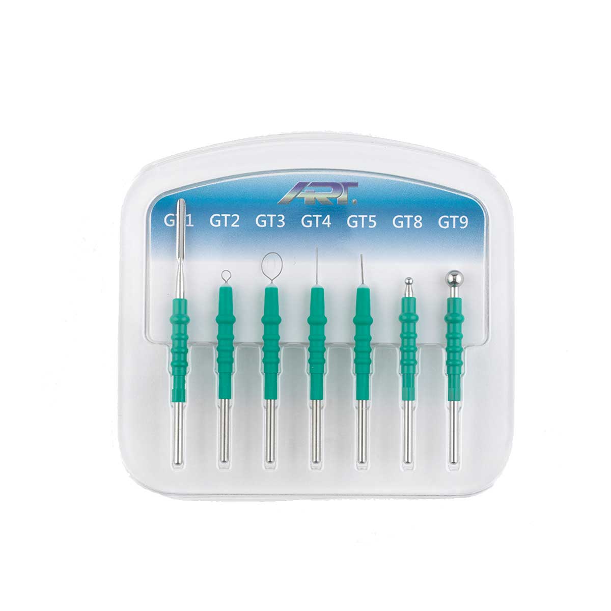 Bonart electrosurgery unit green tungsten electrode set of 7 for the ART-E1 Electron